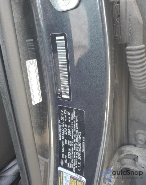 2019 Kia Forte Fe from USA, damaged, VIN 3KPF24AD3KE108975